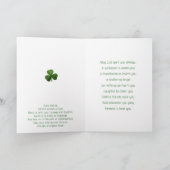 St. Patrick Zegen Gebed Whimsical  Kaart (Binnen)