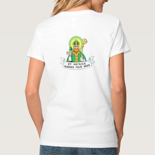 St. Patrick zegent je bier T-shirt (Achterkant)