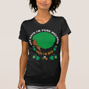St Patricks 364 dagen Ik ben MELANIN Vandaag ben i T-shirt