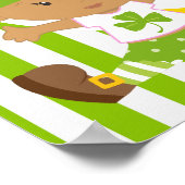 St. Patricks African American Girl Baby shower Poster (Hoek)