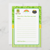 St Patricks Afro-Amerikaanse Baby Jongen Advies Li Kaart (Voorkant)