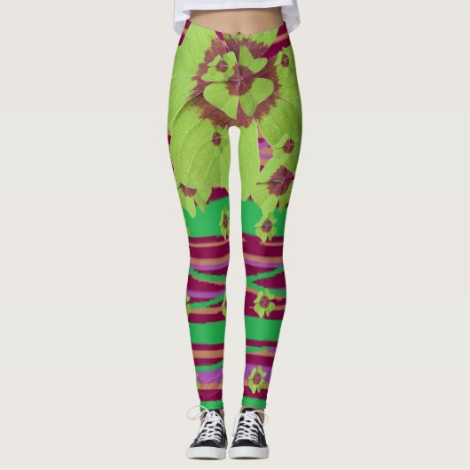 St. Patrick's - All Clover-ed Up Shamrock Leggings (Voorkant)