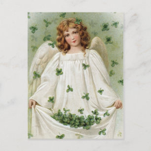 St. Patricks Angel brengt je geluk Briefkaart