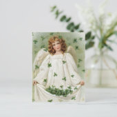 St. Patricks Angel brengt je veel geluk Briefkaart (Staand voorkant)