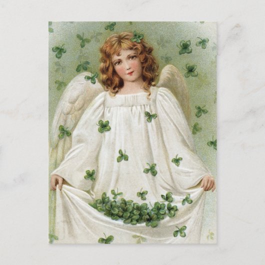 St. Patricks Angel brengt je veel geluk Briefkaart (Voorkant)