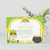St Patricks Baby shower Boeken voor Baby Kaart (Staand voorkant)