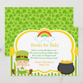 St Patricks Baby shower Boeken voor Baby Kaart