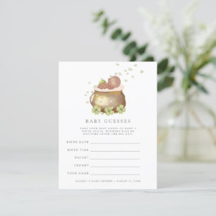 st patricks baby shower gokt game-uitnodiging kaart