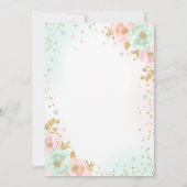 St. Patrick's Baby shower Invitation Irish Shower Kaart (Achterkant)