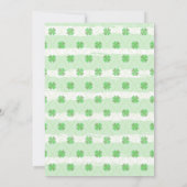 St. Patrick's Baby shower Uitnodiging (Achterkant)