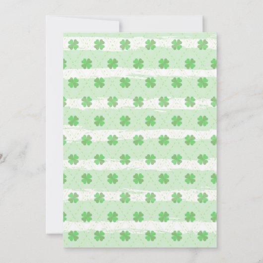 St. Patrick's Baby shower Uitnodiging (Achterkant)