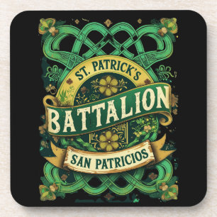 St Patricks Bataljon San Patricios Iers-Mexicaans Bier Onderzetter
