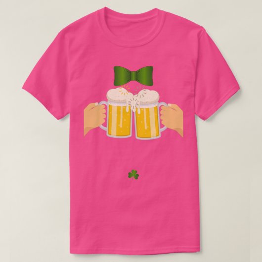 St Patricks Beer Lover Irish Drink Team T-shirt (Design voorkant)