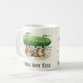 St Patrick's Best Irish tante Ever Retro Colorful Koffiemok (Voorkant links)