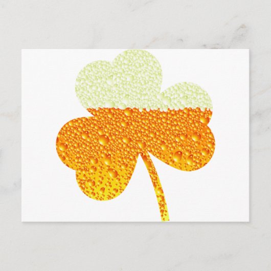 st patricks bierklaver briefkaart (Voorkant)