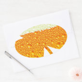 st patricks bierklaver ovale sticker (Envelop)