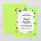 St. Patrick's Birthday Costume Party Invitation Kaart (Voorkant / Achterkant)
