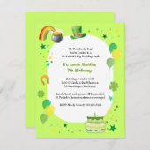 St. Patrick's Birthday Costume Party Invitation Kaart (Voorkant / Achterkant)
