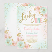 St. Patrick's Birthday Invitation Lucky One Party Kaart (Voorkant / Achterkant)