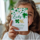 St. Patrick's Birthday Invitation Lucky One Party Kaart