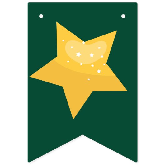 St. Patrick's Birthday Rainbow Clover Green Irish Vlaggetjes (Eerste vlag)