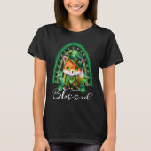 St Patrick's Blessed Cute Rainbow Adorable Christi T-shirt (Voorkant)
