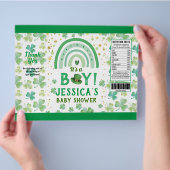St Patrick's Boy Baby shower Chip Bag Wrapper Flyer (Hand)
