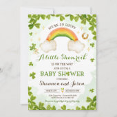 St Patrick's Boy Little Shamrock Baby shower Kaart (Voorkant)