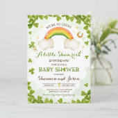 St Patrick's Boy Little Shamrock Baby shower Kaart (Staand voorkant)