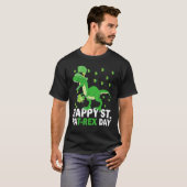 St Patricks Boys Day Pajamas T Rex Saint Dinosaur T-shirt (Voorkant volledig)