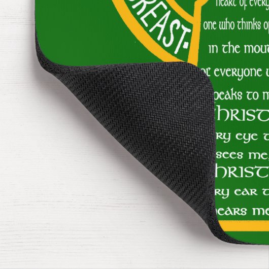 St. Patrick's Breastplate Mousepad Muismat (Hoek)