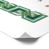 St. Patrick's Breastplate Prayer Green Celtic Knot Poster (Hoek)