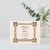 St. Patrick's Breastplate Prayer met Keltische Kno Briefkaart (Staand voorkant)