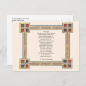 St. Patrick's Breastplate Prayer met Keltische Kno Briefkaart (Voorkant / Achterkant)