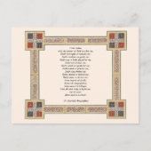 St. Patrick's Breastplate Prayer met Keltische Kno Briefkaart (Voorkant)