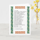 St. Patrick's Breastplate Prayer met Keltische Kno Kaart (Gele Bloem)