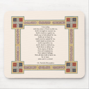 St. Patrick's Breastplate Prayer met Keltische Kno Muismat