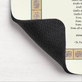 St. Patrick's Breastplate Prayer met Keltische Kno Muismat (Hoek)