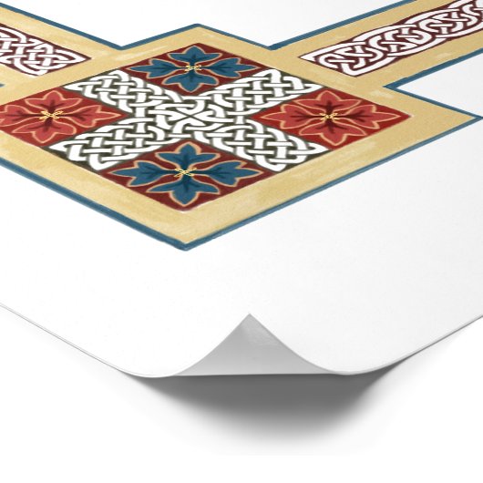 St. Patrick's Breastplate Prayer met Keltische Kno Poster (Hoek)