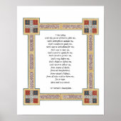 St. Patrick's Breastplate Prayer met Keltische Kno Poster (Voorkant)