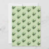 St. Patrick's Bruidsfeest Boeket van Klaver Kaart (Achterkant)