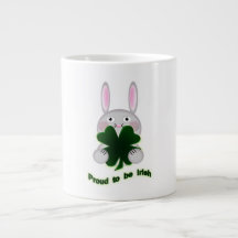 St. Patricks Bunny Proud om Irish Shamrock te word