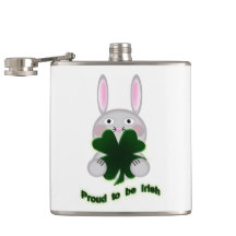 St. Patricks Bunny Proud om Irish Shamrock te word