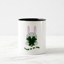 St. Patricks Bunny Proud om Irish Shamrock te word