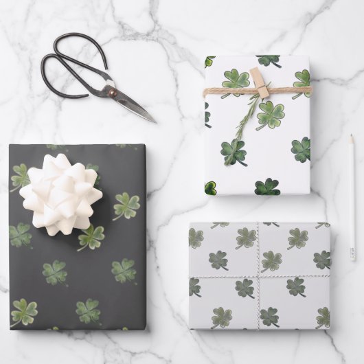 St Patrick's Cadeaupapier - set van 3 (Voorkant)
