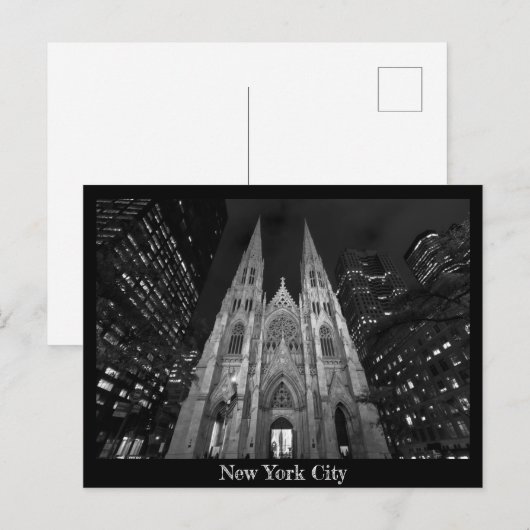 St. Patrick's Cathedraal, New York City Briefkaart (Voorkant / Achterkant)