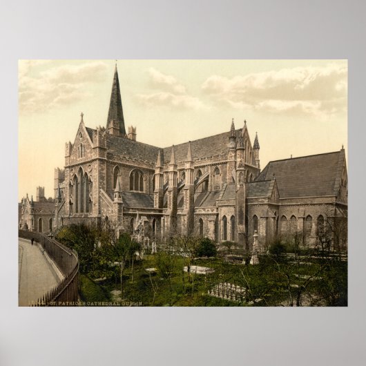 St Patrick's Cathedral, Dublin, Ierland Poster (Voorkant)