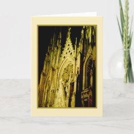 St. Patrick's Cathedral Holiday Card - Religieus Feestdagen Kaart
