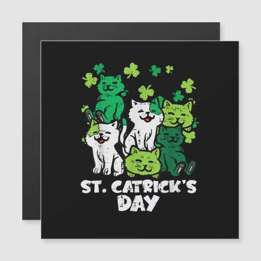 St Patricks Catricks Dag Katten Saint Pattys (Voorkant / Achterkant)