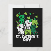 St Patricks Catricks Dag Katten Saint Pattys Aankondiging (Voorkant)